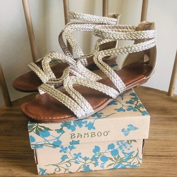Bamboo Gold Beginning Gladiador Sandals Women’s Sz. 8.5 - Picture 1 of 10